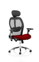 Sanderson II Mesh Back Chair Bespoke Colour Seat Bergamot Cherry