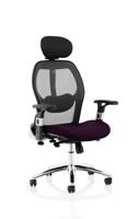 Sanderson II Mesh Back Chair Bespoke Colour Seat Tansy Purple