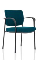 Brunswick Deluxe With Arms Black Frame Bespoke Colour Back And Seat Maringa Teal