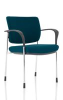 Brunswick Deluxe With Arms Chrome Frame Bespoke Colour Back And Seat Maringa Teal