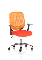 Dura With Arms Orange Back Bespoke Colour Seat Tabasco Orange