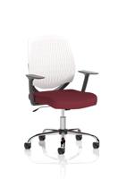 Dura With Arms White Back Bespoke Colour Seat Ginseng Chilli