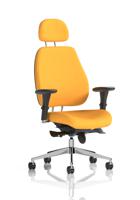 Chiro Plus With Headrest Bespoke Colour Back And Seat Senna Yellow