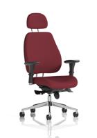 Chiro Plus With Headrest Bespoke Colour Back And Seat Ginseng Chilli