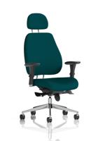 Chiro Plus With Headrest Bespoke Colour Back And Seat Maringa Teal