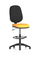 Eclipse Plus I Lever Task Operator Chair With High Rise Draughtsman Kit Bespoke Colour Seat Senna Yellow