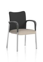 Academy Visitor With Arms Black Fabric Back Bespoke Colour Seat Quest Salt