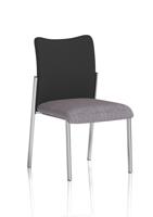Academy Visitor Without Arms Black Fabric Back Bespoke Colour Seat Rivet Fuse