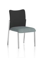 Academy Visitor Without Arms Black Fabric Back Bespoke Colour Seat Rivet Tensile