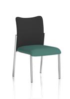 Academy Visitor Without Arms Black Fabric Back Bespoke Colour Seat Quest Kelp