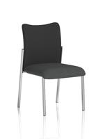 Academy Visitor Without Arms Black Fabric Back Bespoke Colour Seat Quest Mussel