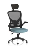 Ace Executive Mesh Chair With Folding Arms Bespoke Colour Seat Rivet Quench
