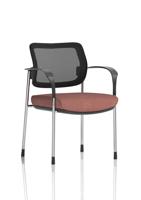 Brunswick Deluxe With Arms Chrome Frame Mesh Back Bespoke Colour Seat Rivet Forge