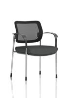 Brunswick Deluxe With Arms Chrome Frame Mesh Back Bespoke Colour Seat Quest Mussel