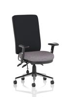 Chiro High Back With Height Adjustable Arms Bespoke Colour Seat Rivet Fuse