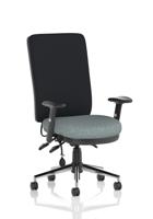 Chiro High Back With Height Adjustable Arms Bespoke Colour Seat Rivet Tensile