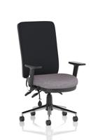 Chiro High Back With Height Adjustable And Folding Arms Bespoke Colour Seat Rivet Fuse