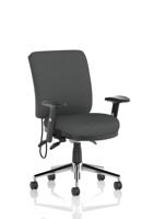 Chiro Medium Back With Height Adjustable Arms Bespoke Colour Back and Seat Quest Mussel