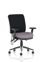Chiro Medium Back With Height Adjustable Arms Bespoke Colour Seat Rivet Fuse
