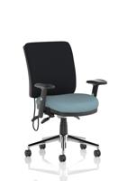 Chiro Medium Back With Height Adjustable Arms Bespoke Colour Seat Rivet Quench