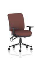 Chiro Medium Back With Height Adjustable And Folding Arms Bespoke Colour Back and Seat Rivet Forge