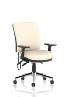 Chiro Medium Back With Height Adjustable And Folding Arms Bespoke Colour Back and Seat Quest Salt