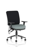 Chiro Medium Back With Height Adjustable And Folding Arms Bespoke Colour Seat Rivet Tensile