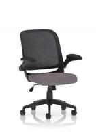 Crew Task Operator Mesh Chair With Folding Arms Bespoke Colour Seat Rivet Fuse
