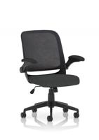Crew Task Operator Mesh Chair With Folding Arms Bespoke Colour Seat Quest Mussel