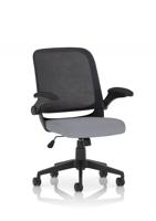 Crew Task Operator Mesh Chair With Folding Arms Bespoke Colour Seat Quest Shell