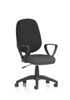 Eclipse Plus I Lever Task Operator Chair With Loop Arms Bespoke Colour Seat Quest Mussel