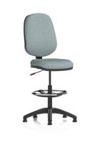 Eclipse Plus I Lever Task Operator Chair With High Rise Draughtsman Kit Bespoke Colour Back And Seat Rivet Tensile