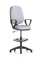 Eclipse Plus I Lever Task Operator Chair With High Rise Draughtsman Kit With Loop Arms Bespoke Colour Back And Seat Quest Shell