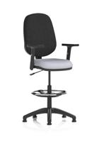 Eclipse Plus I Lever Task Operator Chair With High Rise Draughtsman Kit With Height Adjustable Arms Bespoke Colour Seat Quest Shell