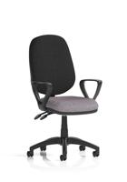 Eclipse Plus II Lever Task Operator Chair With Loop Arms Bespoke Colour Seat Rivet Fuse