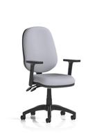 Eclipse Plus II Lever Task Operator Chair With Height Adjustable Arms Bespoke Colour Back And Seat Quest Shell