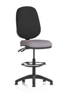 Eclipse Plus II Lever Task Operator Chair With High Rise Draughtsman Kit Bespoke Colour Seat Rivet Fuse