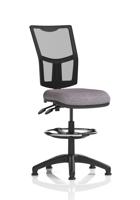 Eclipse Plus II Lever Task Operator Chair Mesh Back With High Rise Draughtsman Kit Bespoke Colour Seat Rivet Fuse