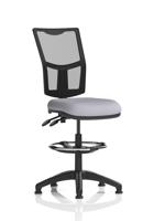 Eclipse Plus II Lever Task Operator Chair Mesh Back With High Rise Draughtsman Kit Bespoke Colour Seat Quest Shell