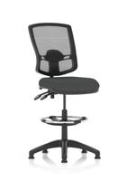 Eclipse Plus II Lever Task Operator Chair Deluxe Mesh Back With High Rise Draughtsman Kit Bespoke Colour Seat Quest Mussel