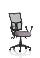 Eclipse Plus III Lever Task Operator Chair Mesh Back With Loop Arms Bespoke Colour Seat Rivet Fuse