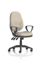Eclipse Plus XL Lever Task Operator Chair With Loop Arms Bespoke Colour Back And Seat Quest Salt