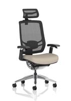 Ergo Click Mesh Back With Headrest Bespoke Colour Seat Quest Salt