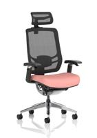 Ergo Click Mesh Back With Headrest Bespoke Colour Seat Quest Shrimp