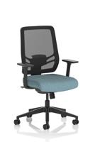 Ergo Twist Mesh Back Ergonomic Task Operator Office Chair With Height Adjustable Arms Bespoke Colour Seat Rivet Quench