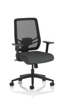 Ergo Twist Mesh Back Ergonomic Task Operator Office Chair With Height Adjustable Arms Bespoke Colour Seat Quest Mussel