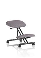 Kneeling Stool Black Frame Bespoke Colour Rivet Fuse
