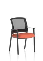 Metro Visitor Chair Mesh Back Bespoke Colour Seat Quest Crab