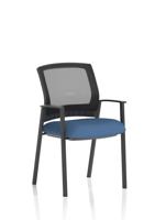 Metro Visitor Chair Mesh Back Bespoke Colour Seat Quest Limpet
