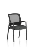 Metro Visitor Chair Mesh Back Bespoke Colour Seat Quest Mussel